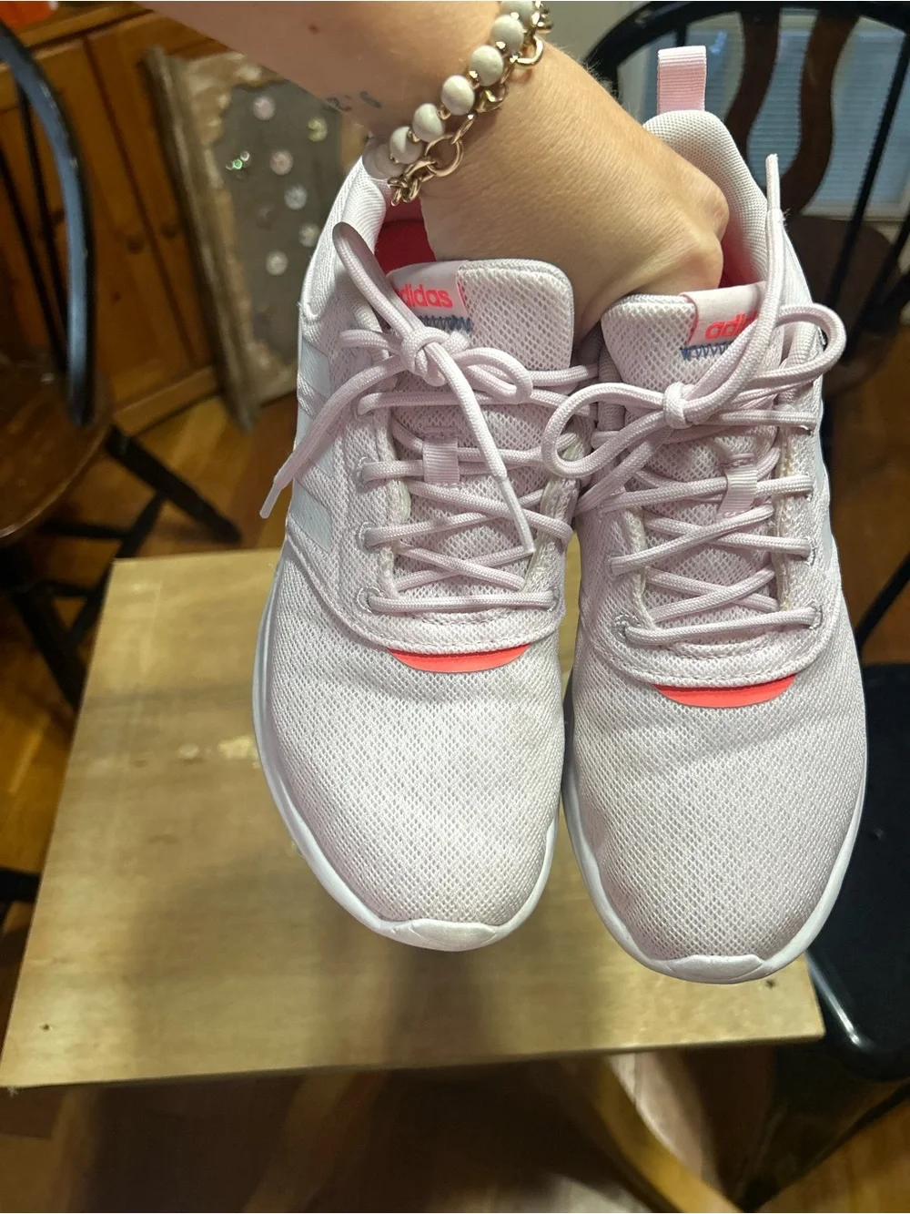 Adidas Cloudfoam Comfort Women’s Sneakers Pink Coral Size 8.5